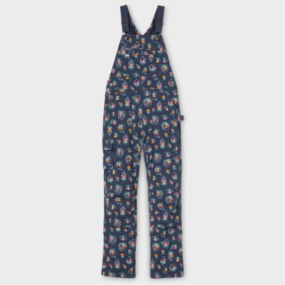 Duluth Trading Co Women's Blue Lined Mushroom Jumpsuit New, no tag
